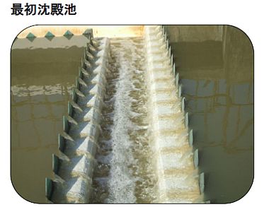 写真：最初沈殿池