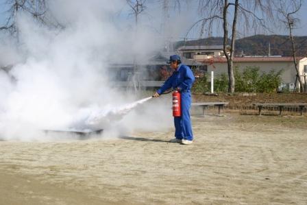 写真6：消火が完了した様子