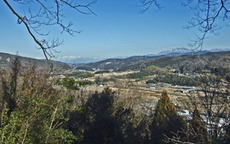 写真：山頂からの風景