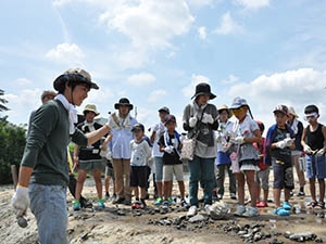 写真：夏の化石教室7月その3