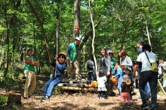 写真：新緑里山体験会1