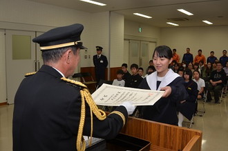 写真：火災予防ポスター表彰式1