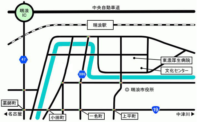 地図：車でのアクセス