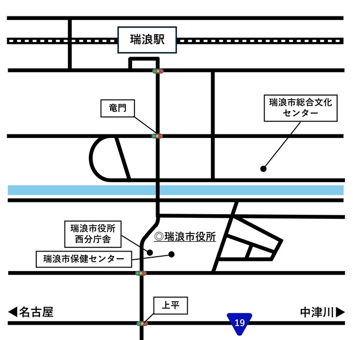 地図:徒歩でのアクセス