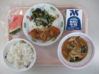 7月13日の給食写真