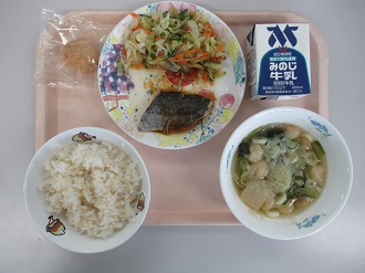 9月24日の給食写真