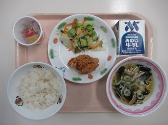 10月14日の給食写真