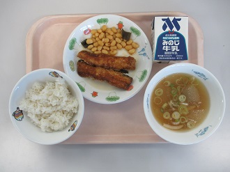 10月28日の給食写真