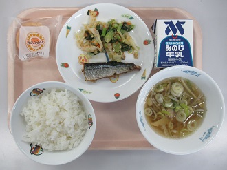 11月9日の給食写真