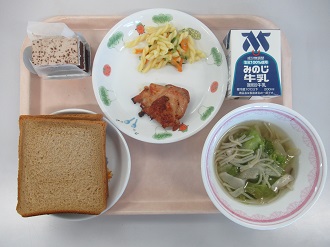 12月22日の給食写真