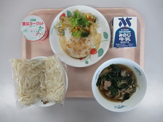 1月24日の給食写真