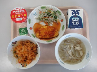 3月8日の給食写真