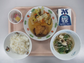 3月18日の給食写真