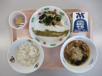 5月18日の給食写真