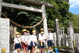 水上神社にて