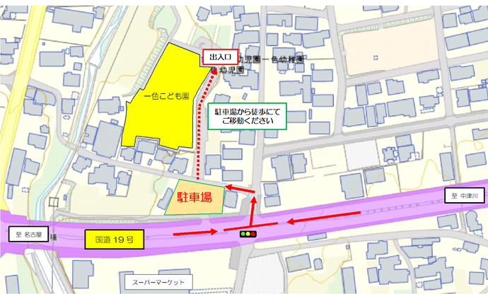 一色こども園案内図