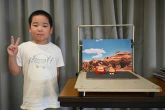 完成品との写真