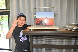 完成品との写真